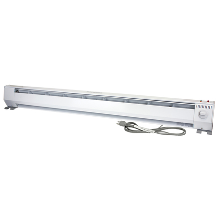 KING ELECTRIC Kp Portable Baseboard Heater 5Ft 120V 750/1500W 2-Stage Eco White KP1215-ECO